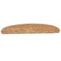 Tappetini per Scale 15 pz Beige 65x21x4 cm