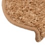 Tappetini per Scale 15 pz Beige 65x21x4 cm