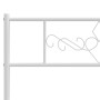 Testiera in Metallo Bianco 90 cm