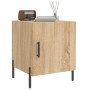 Comodini 2 pz Rovere Sonoma 40x40x50 cm in Legno Multistrato