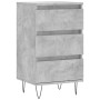 Credenza Grigio Cemento 40x35x70 cm in Legno Multistrato