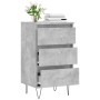 Credenza Grigio Cemento 40x35x70 cm in Legno Multistrato