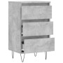 Credenza Grigio Cemento 40x35x70 cm in Legno Multistrato