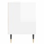 Mobile Porta TV Bianco Lucido 150x30x44,5 cm Legno Multistrato