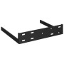 Scaffali Angolari a Parete 2 pz Nero Lucido 35x35x3,8 cm MDF