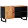 Mobile TV 80x33x46cm Legno Massello Acacia e Legno Multistrato