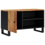 Mobile TV 80x33x46cm Legno Massello Acacia e Legno Multistrato