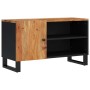 Mobile TV 80x33x46cm Legno Massello Acacia e Legno Multistrato