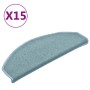 Tappetini per Scale 15 pz Blu 65x24x4 cm