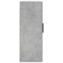 Mobile a Parete Grigio Cemento 69,5x34x90 cm