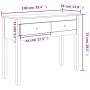 Tavolo Consolle 100x35x75 cm in Legno Massello di Pino