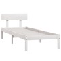 Giroletto Bianco in Legno Massello 75x190 cm Small Single