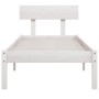 Giroletto Bianco in Legno Massello 75x190 cm Small Single