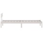 Giroletto Bianco in Legno Massello 75x190 cm Small Single