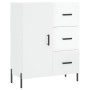 Credenza 69,5x34x90 cm in Legno Multistrato Bianco Lucido