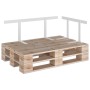 Schienale per Divano a Pallet Bianco 110 cm in Ferro