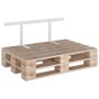 Schienale per Divano a Pallet Bianco 110 cm in Ferro