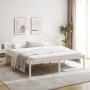 Letto per Anziani Bianco 180x200 cm Super King Legno di Pino