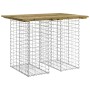 Panca da Giardino Design Gabbione 100x70x72 cm Pino Impregnato