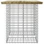 Panca da Giardino Design Gabbione 100x70x72 cm Pino Impregnato