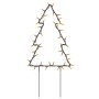 Decorazioni Luminose Natalizie Picchetti 3pz Albero 50LED 30cm