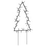 Decorazioni Luminose Natalizie Picchetti 3pz Albero 50LED 30cm