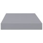 Scaffali a Parete 4 pz Grigi 40x23x3,8 cm in MDF