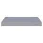 Scaffali a Parete 4 pz Grigi 40x23x3,8 cm in MDF