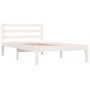 Giroletto Bianco in Legno Massello di Pino 90x190 cm Single