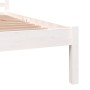 Giroletto Bianco in Legno Massello di Pino 90x190 cm Single