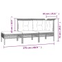 Set Divani da Giardino 10 pz con Cuscini in Polyrattan Grigio