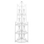 Supporto per Piante Porta Piante ad Angolo Bianco