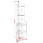 Supporto per Piante Porta Piante ad Angolo Bianco