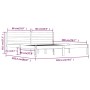 Giroletto Bianco in Legno Massello 180x200 cm Super King