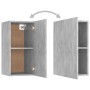 Mobile Porta TV Grigio Cemento 30,5x30x60 cm Legno Multistrato