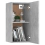 Mobile Porta TV Grigio Cemento 30,5x30x60 cm Legno Multistrato