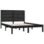 Giroletto Nero in Legno Massello 150x200 cm King Size
