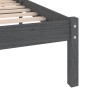 Giroletto Grigio in Legno Massello 135x190 cm Double