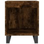 Comodino Rovere Fumo 40x35x50 cm in Legno Multistrato
