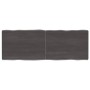 Piano Tavolo Marrone Scuro 140x50x(2-6)cm Rovere Non Trattato