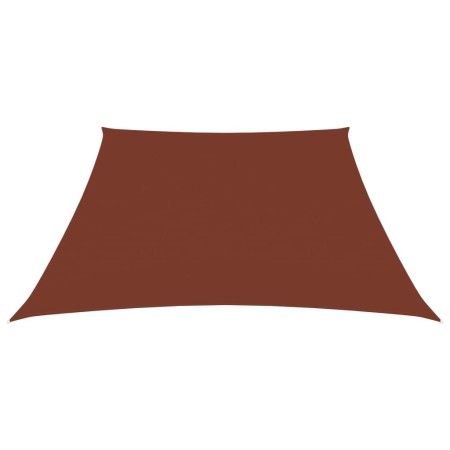 Parasole a Vela in Tela Oxford a Trapezio 3/4x3 m Terracotta