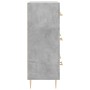 Credenza Grigio Cemento 69,5x34x90 cm in Legno Multistrato