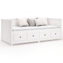 Dormeuse Bianca 75x190 cm in Legno Massello di Pino