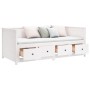 Dormeuse Bianca 75x190 cm in Legno Massello di Pino