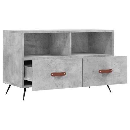 Mobile per TV Grigio Cemento 80x36x50 cm Legno Multistrato