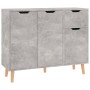 Credenza Grigio Cemento 90x30x72 cm in Legno Multistrato