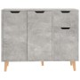 Credenza Grigio Cemento 90x30x72 cm in Legno Multistrato