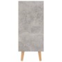 Credenza Grigio Cemento 90x30x72 cm in Legno Multistrato