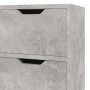 Credenza Grigio Cemento 90x30x72 cm in Legno Multistrato