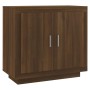 Credenza Rovere Marrone 80x40x75 cm in Legno Multistrato